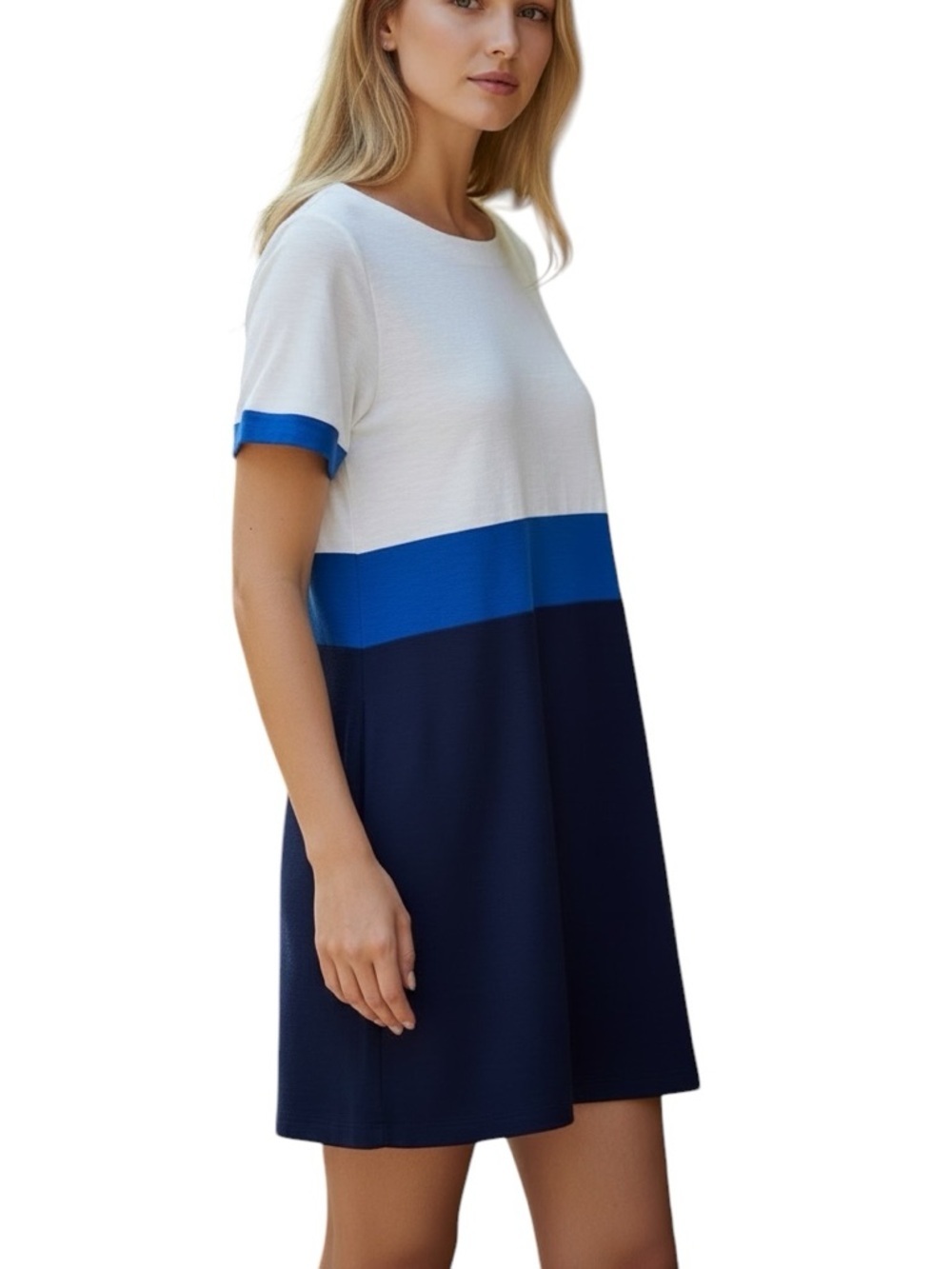J. Crew colorblock striped nautical coastal summer shift dress Size S